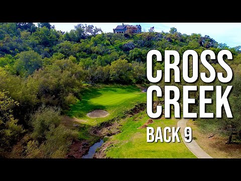 TARGET GOLF @ Cross Creek GC | BACK 9 Course Vlog with Flyovers