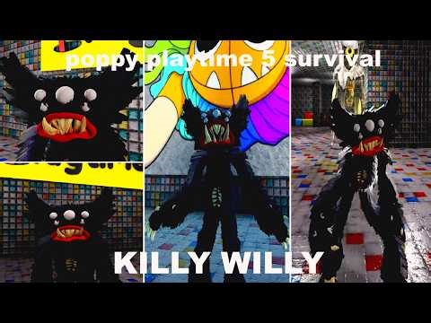 ROBLOX - UPDATE - POPPY PLAYTIME 5 SURVIVAL How to get KILLY WILLY BADGE MORPH!