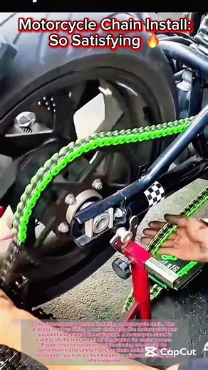 Motorcycle Chain Install: So Satisfying 🔥