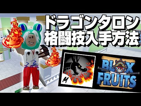 【ロブロックス】ブロックスフルーツで格闘技ドラゴンタロンを入手してみた【Roblox】