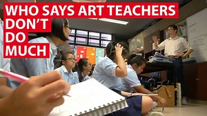 "After having taught for almost 10 years, you realise the short-term goals, like results, are not what we should be looking for..." This Ngee Ann Secondary School art teacher focuses on coaching his students for life - how to see things in new and different ways. #TalkingPoint’s latest episode puts you in teachers’ shoes: http://bit.ly/2c7d6Zp | CNA Insider