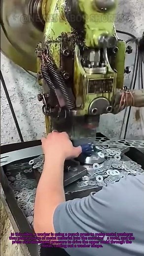 Punch Press Making Metal Washers: Fast & Uniform! #MetalFab #WorkshopHacks #ManufacturingTips