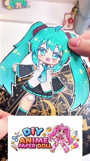 paper doll Miku #paperdoll #diy #mikuhatsune