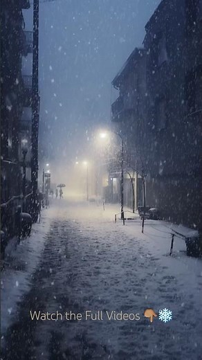 ❄️ Heavy Snowfall Night Blizzard Sounds for Deep Sleep & Relaxation