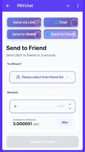 How to Send USDT Easily with Paychat 💸#Paychat #CryptoMadeEasy #USDT #CryptoIndia