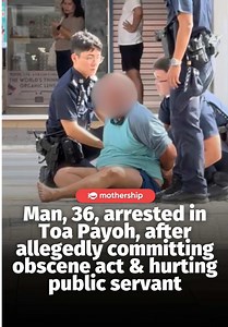 Updated with police statement on Jun. 30: Police told Mothership they received a call for assistance at about 9:45am on Jun. 28 after a man allegedly created a disturbance at a coffee shop in Block 184 Toa Payoh Central. An eyewitness said they saw the man exposing his genitals at the coffeeshop. While officers were effecting an arrest, the 36-year-old man allegedly punched an on-duty police officer in the face. The man was arrested for allegedly committing an obscene act and voluntarily causing