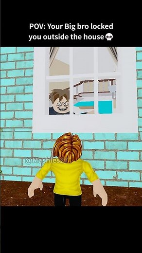 When your Brother Locked you outside the house💀😭 #roblox #shorts #robloxanimation #usa