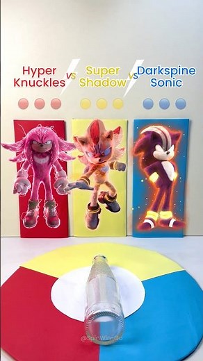 Hyper Knuckles VS Super Shadow VS Darkspine Sonic 🔥 Ultimate Battle
