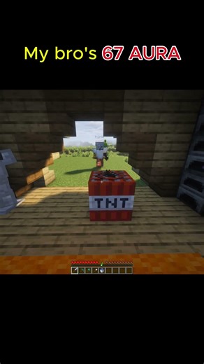 67 AURA #minecraft #minecraftshorts #minecraftmemes #shorts #recommended #gaming