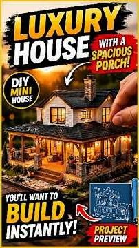 🏡 This Tiny Luxury House Looks So Real You'll Want to Build One Too! 😱 DIY Mini House Project #diy