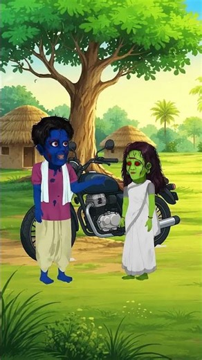 Bhootiya Chudail Ne Papa Ko Pagal Bana Dia 😜😂 #shorts #funny #comedy #cartoon #chudail