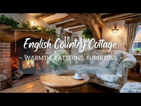 👉 Inside a Cozy English Country Cottage Filled with Warmth, Patterns & Antique Furniture