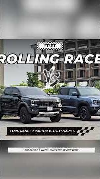 Ford Ranger Raptor VS BYD Shark 6 VS Revo GR S. Drag Race