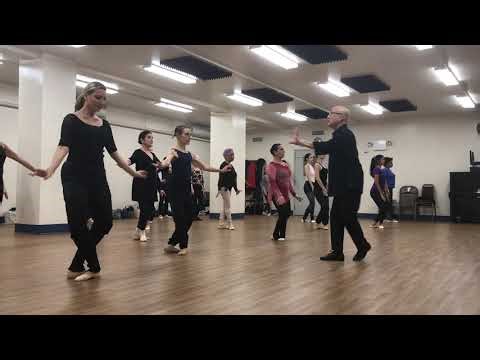 Adult Beginner Ballet Center: Tombé, arabesque, pas de bourrée under