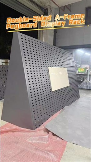 A-Frame Pegboard Display Stand #displayrack #tiledisplay