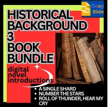History & Literature Lessons Bundle | No-Prep ELA Google Slides