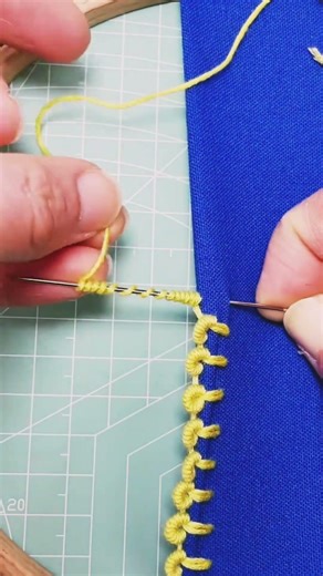 Ready to add some unique texture to your cloth with this decorative loop stitch.