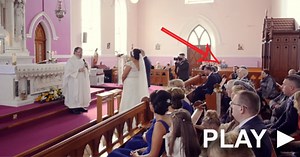 During a Wedding Ceremony, a Bride hears a few voices in the back. She bursts into tears once she realizes what they’re doing