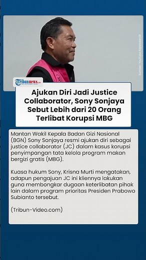 Kasus Korupsi MBG Memanas, Sony Sonjaya Bongkar Dugaan Keterlibatan Lebih dari 20 Orang