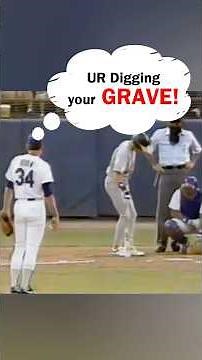 NEVER dig in against Nolan Ryan! 😳 #mlb #baseball