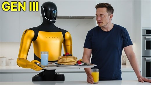 "Tesla Bot Gen 3 Will Replace Your Job in 2025! Elon Reveals 4000 Tasks (INSANE)" Tesla Optimus Gen 3 launches Q1 2025! Elon Musk reveals 4000 tasks this humanoid robot can do - cooking, cleaning, surgery & more. Running at 6.8 mph with 10-hour battery life, advanced AI learning, and human-like hands. Price: $30K-$50K. Could replace millions of jobs! Inside look at Tesla factory training process. Production goal: 100M units. The future of robotics is here! #TeslaBot #OptimusGen3 #ElonMusk | Tech