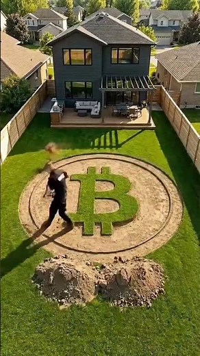 Bitcoin logo swimming pool create ai video iPhone style swimming pool #viral #ai #shorts