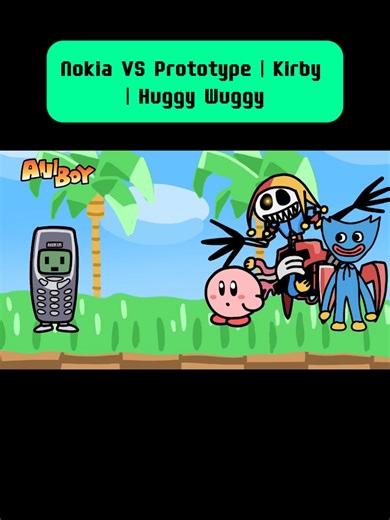 Nokia VS Prototype | Kirby | Huggy Wuggy #cartoon #animation #Nokia #Prototype
