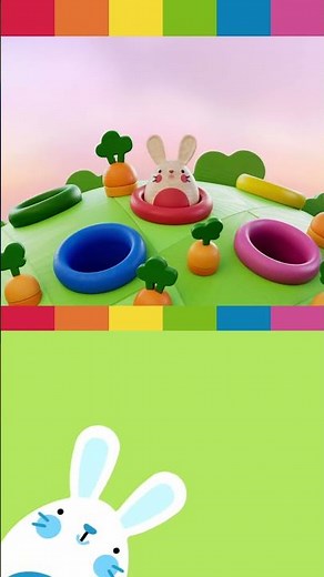 Where is the GREEN bunny? 🐰💚💚💚 There it is!! #short #kidssongs