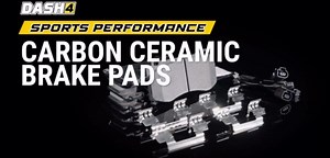 Dash4 F22-550 Carbon Ceramic Front Brake Pads with Hardware Kit for Isuzu Rodeo Sport 2002-2002, Mazda MPV 1992-1994, Mitsubishi Endeavor 2004-2011/Grandis 2007-2009/Montero 2001-2006