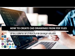 How To CREATE CAD / DWG PLANS FROM PDF FILES Convert PDF To CAD / PDF to DWG Converter / PDF To CAD