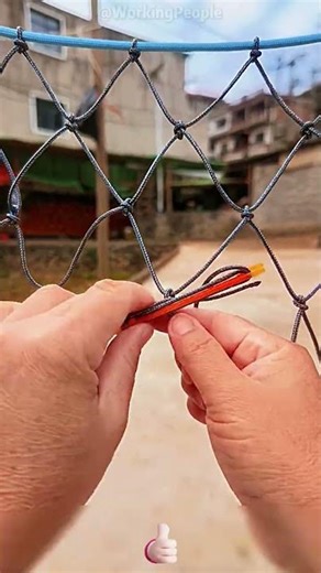 Convenient method for braiding a single - rope net 🧶