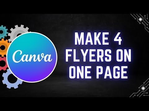 How to Make 4 Flyers on One Page in Canva