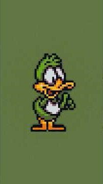 How to build a Plucky Duck pixel art in Minecraft 1.21.11 (Tiny Toon Adventures)