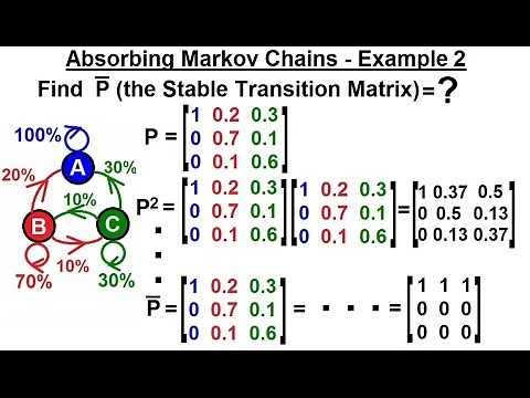 Prob & Stats - Markov Chains (22 of 38) Absorbing Markov Chains - Example 2