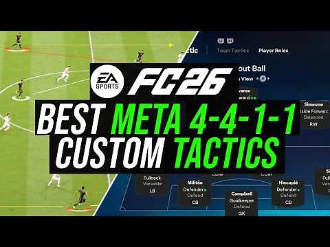 FC 26 - BEST TACTICS META 4-4-1-1 Custom Tactics & Formation (With Gameplay)