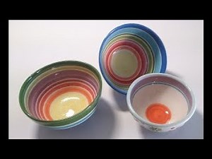 79. How to make ceramic bowl -slab method-step by step-extended version of video no.43