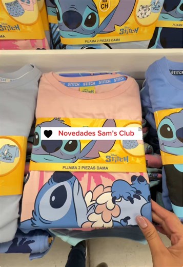 Set de Pijamas para dama de Stitch en @Sams Club México #compras #tiendas #shopping #virals #style #comodidad #novedades #descanso