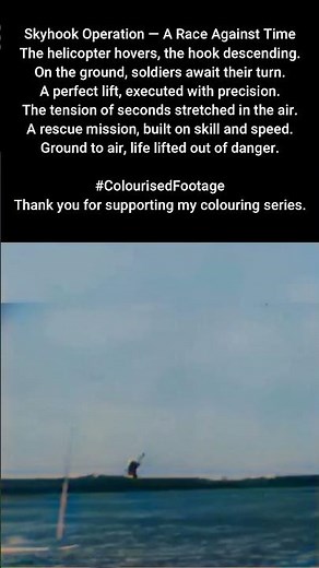 Skyhook Operation Ground to Air Rescue #ColourisedHistory