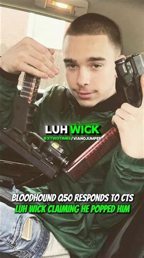 Bloodhound Q50 On CTS Luh Wick Claiming He Popped Him #rap #drill #bloodhoundq50