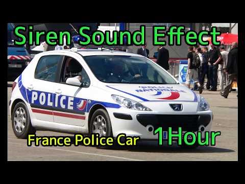 SIREN SOUND EFFECT FRANCE POLICE CAR SIREN 1hour フランス警察パトカーサイレン 音源素材