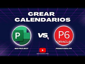 Crea Calendario de Proyectos | 💻 MS PROJECT VS PRIMAVERAP6
