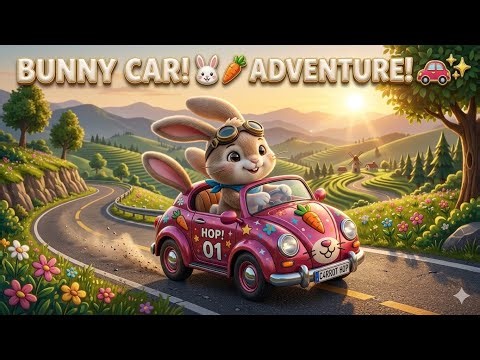 #முயல் குட்டி கார் பயணம் ||# BUNNY CAR ||nurseryrhymes #carsong #kidsdance #kidssongs #nurseryrhymes