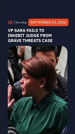 Today’s headlines: Sara Duterte, BARMM elections, Robin Padilla | The wRap | September 15, 2026
