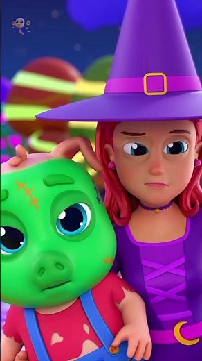 Five Little Monsters Jumping on the Bed 👾 for Kids #shorts #countingsong #kidsosng #numbers