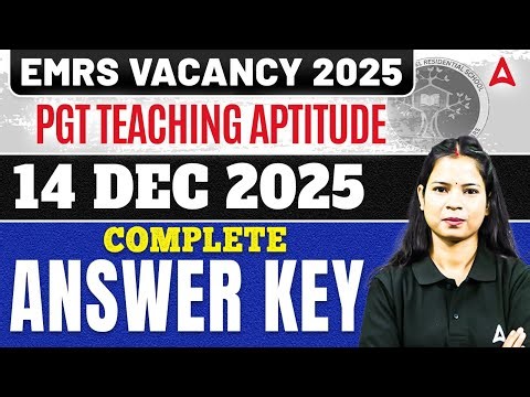 EMRS PGT Teaching Aptitude Exam Analysis | EMRS PGT Teaching Aptitude Answer Key & Expected Cut Off
