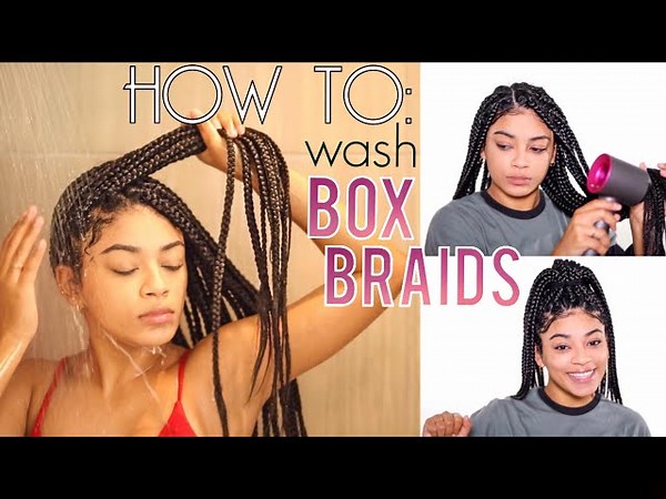 How To Wash Box Braids NO FRIZZ + Drying Hacks! jasmeannnn