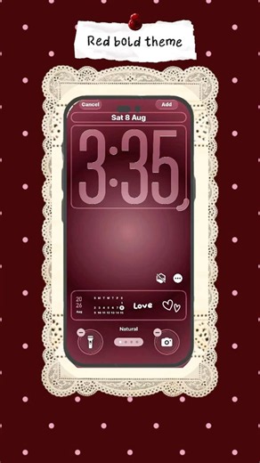 iOS 26 Aesthetic customization ✨Red theme♥️custom icon, widget complete tutorial #shorts #ytshorts