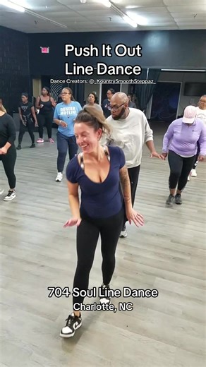 Push it Out Line Dance - Join us next Saturday! Tap that 🔗 now. - 704 Soul Line Dance - Classes in Charlotte, NC #charlottenc #linedanceclasses #pushitout #thingstodoincharlotte #trailridersoftiktok