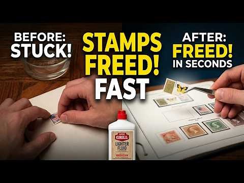 Remove Postage Stamps In Seconds With Lighter Fluid