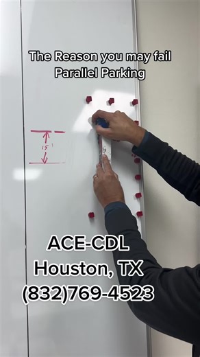 Come learn Parallel Parking with Ace-CDL, no other school will give you this much detail. #cdltraining #cdlschool #parallelparking #cdlhouston #cdlstudent #backingup #truckparking #cdl #cdltest #ace #maneuvers